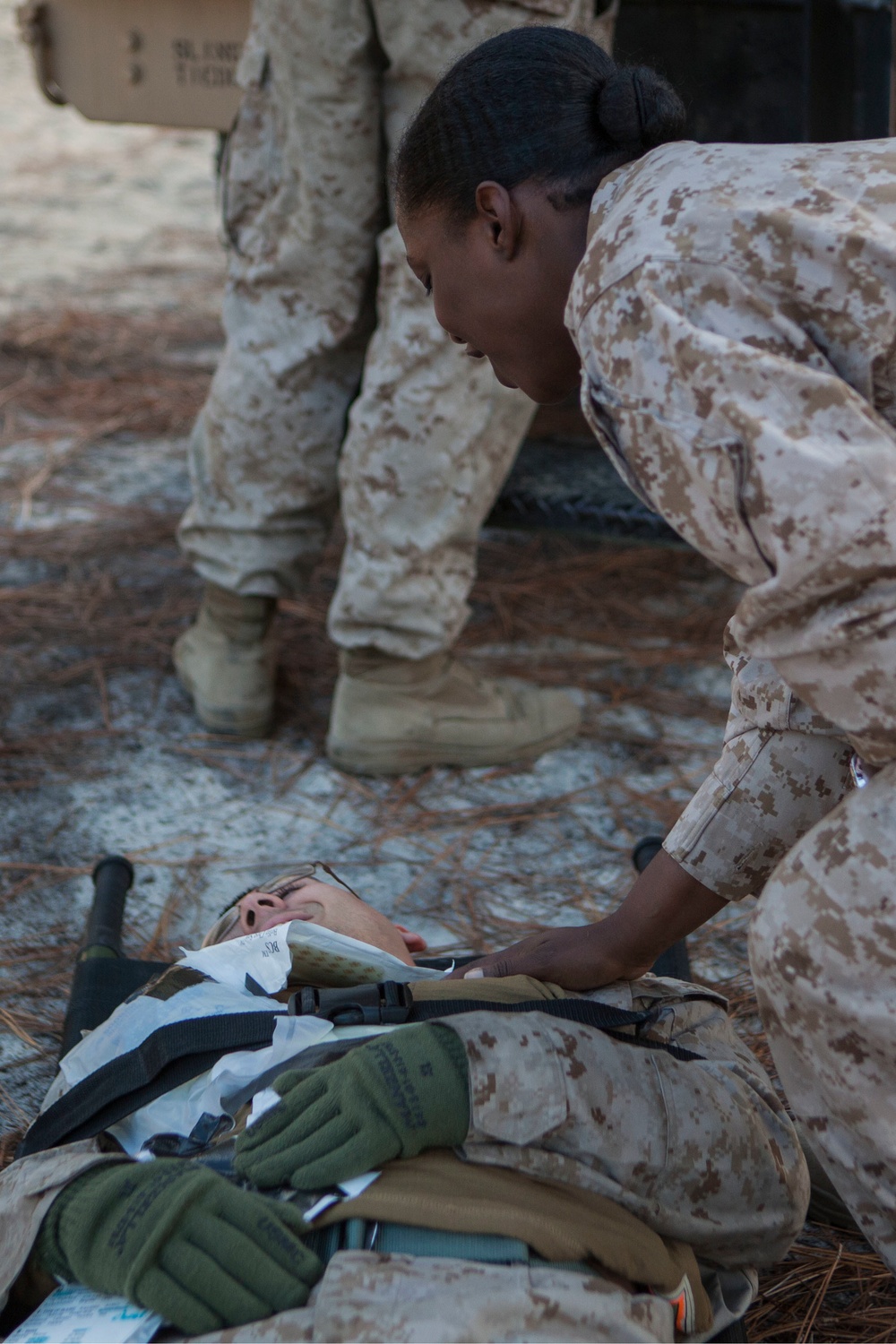 2D Supply Battalion Marines provide logistical support to 10th Marine Regiment during Operation Rolling Thunder