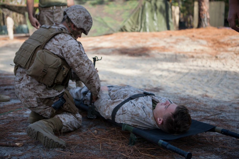 2D Supply Battalion Marines provide logistical support to 10th Marine Regiment during Operation Rolling Thunder