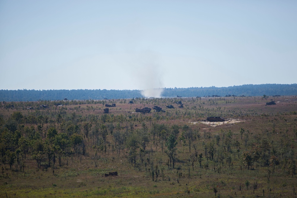 2D Supply Battalion Marines provide logistical support to 10th Marine Regiment during Operation Rolling Thunder