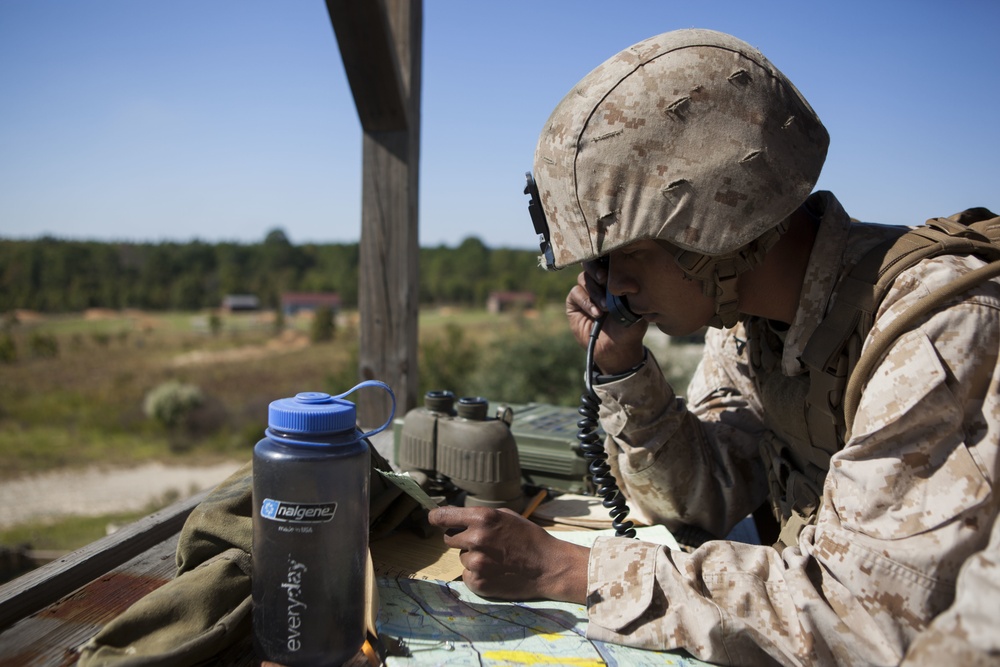 2D Supply Battalion Marines provide logistical support to 10th Marine Regiment during Operation Rolling Thunder