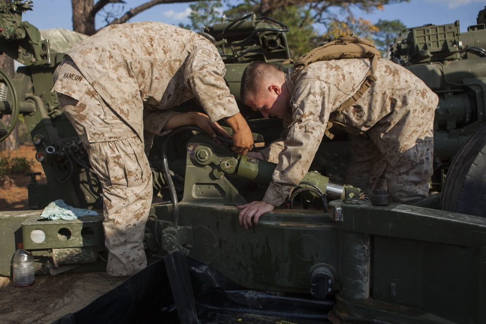 2D Supply Battalion Marines provide logistical support to 10th Marine Regiment during Operation Rolling Thunder