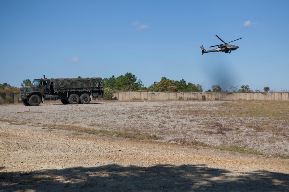 2D Supply Battalion Marines provide logistical support to 10th Marine Regiment during Operation Rolling Thunder