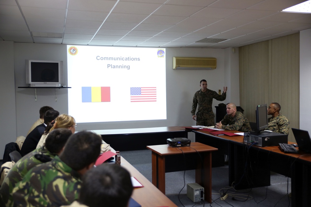 Marines, Romanians refine communication skills as deterrence against potential threat