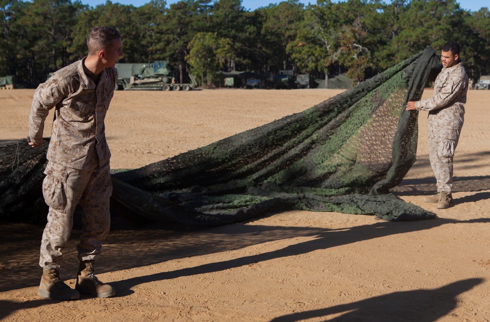 2D Supply Battalion Marines provide logistical support to 10th Marine Regiment during Operation Rolling Thunder