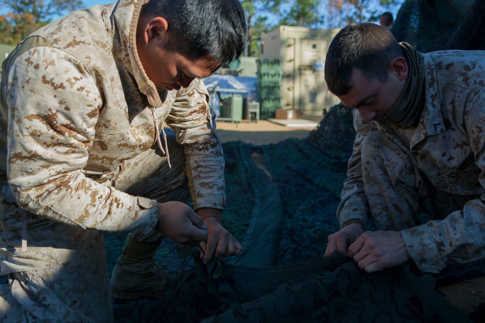 2D Supply Battalion Marines provide logistical support to 10th Marine Regiment during Operation Rolling Thunder