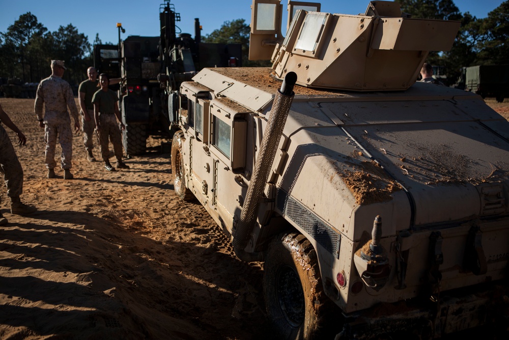 2D Supply Battalion Marines provide logistical support to 10th Marine Regiment during Operation Rolling Thunder