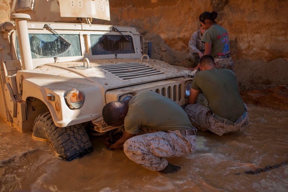 2D Supply Battalion Marines provide logistical support to 10th Marine Regiment during Operation Rolling Thunder