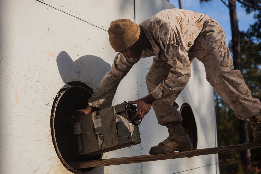 2D Supply Battalion Marines provide logistical support to 10th Marine Regiment during Operation Rolling Thunder