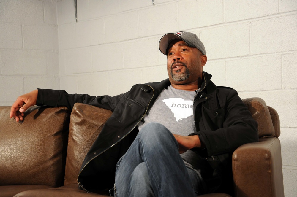 Darius Rucker performs for service members in Spain