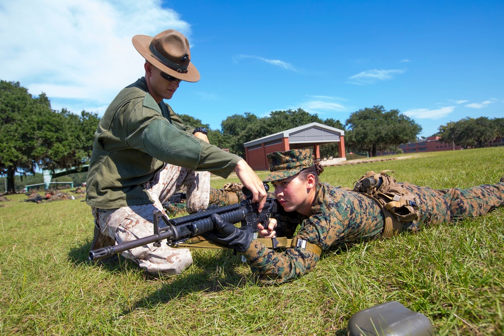 Photo Gallery: Marine recruits learn marksmanship fundamentals on Parris Island