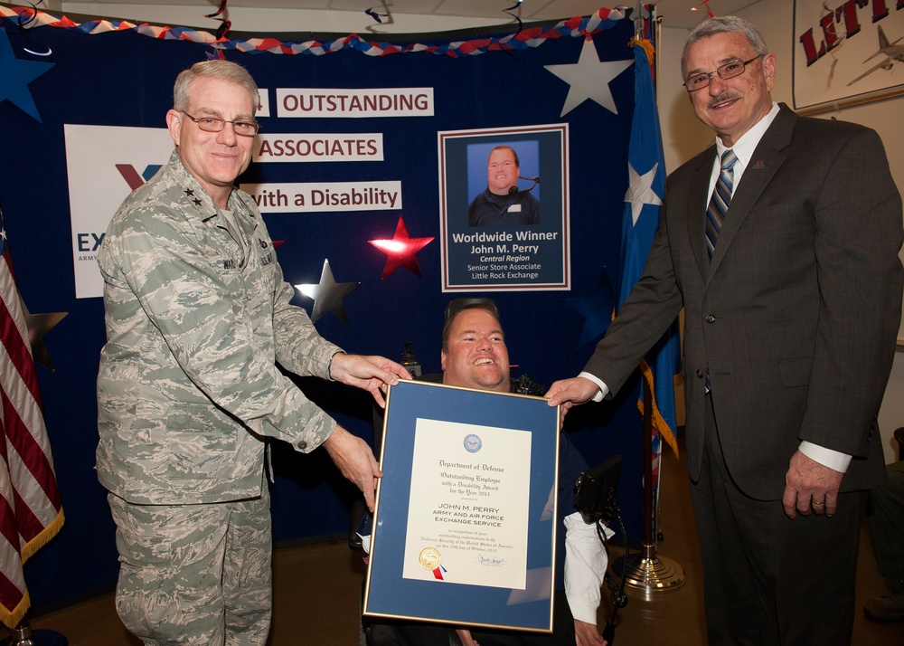 Little Rock AFB Exchange Associate Honored as DoD Outstanding Employee for 2014