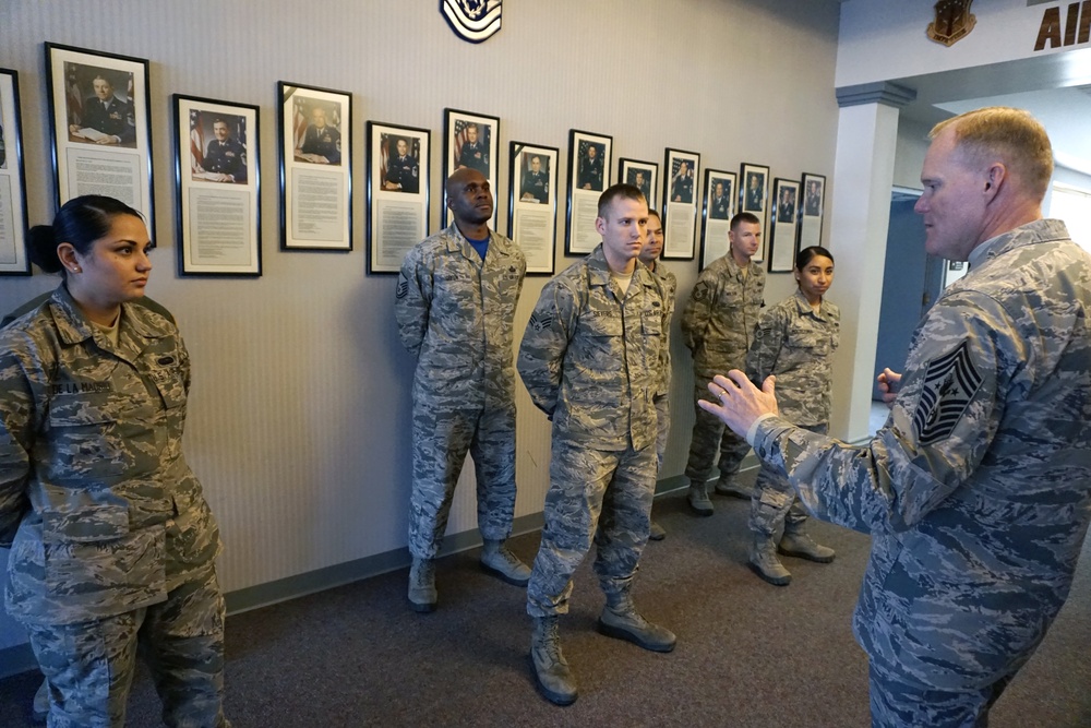 CMSAF, wife spend time with Airmen and families of Mighty Ninety