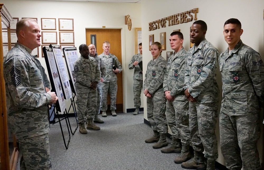 CMSAF, wife spend time with Airmen and families of Mighty Ninety
