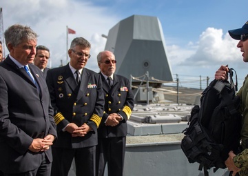 USS Roosevelt is deployed as a part of the George H.W. Bush Carrier Strike Group supporting maritime security operations and theatre security efforts in the US 5th fleet area of responsibility
