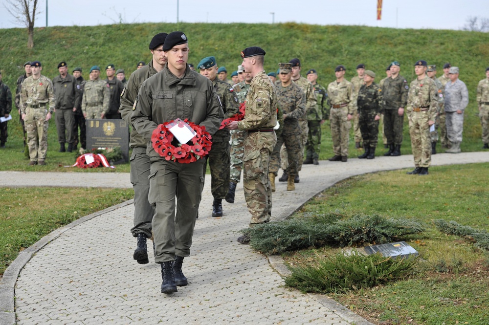 Camp Butmir hosts Remembrance Day ceremony