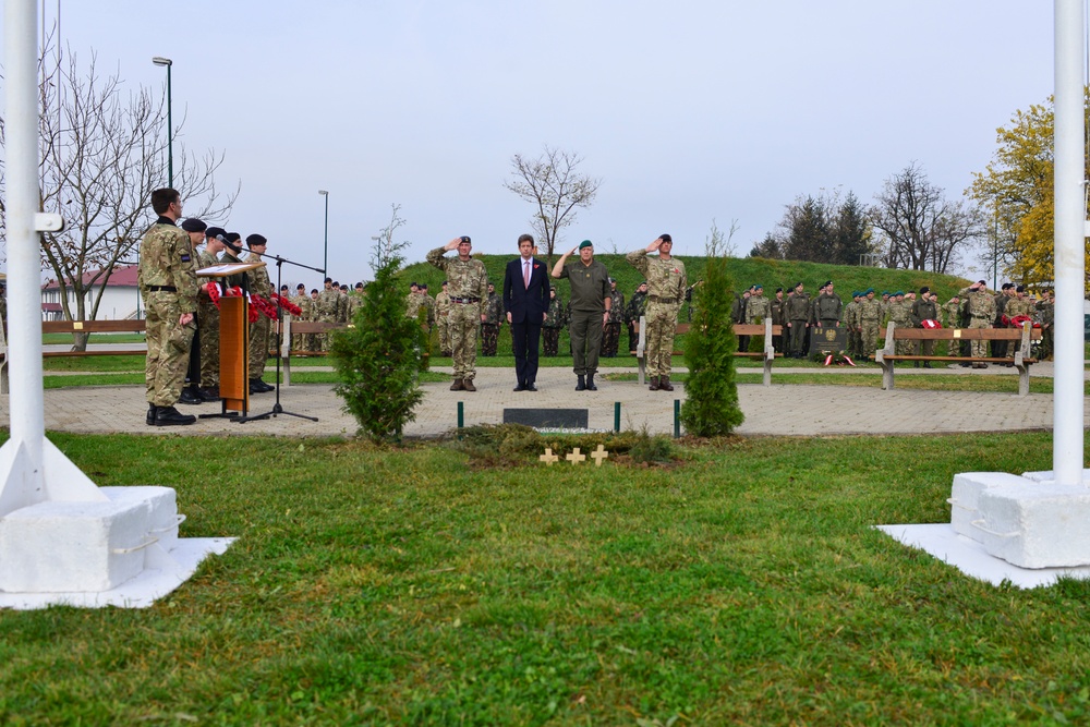 Camp Butmir holds Remembrance Day ceremony