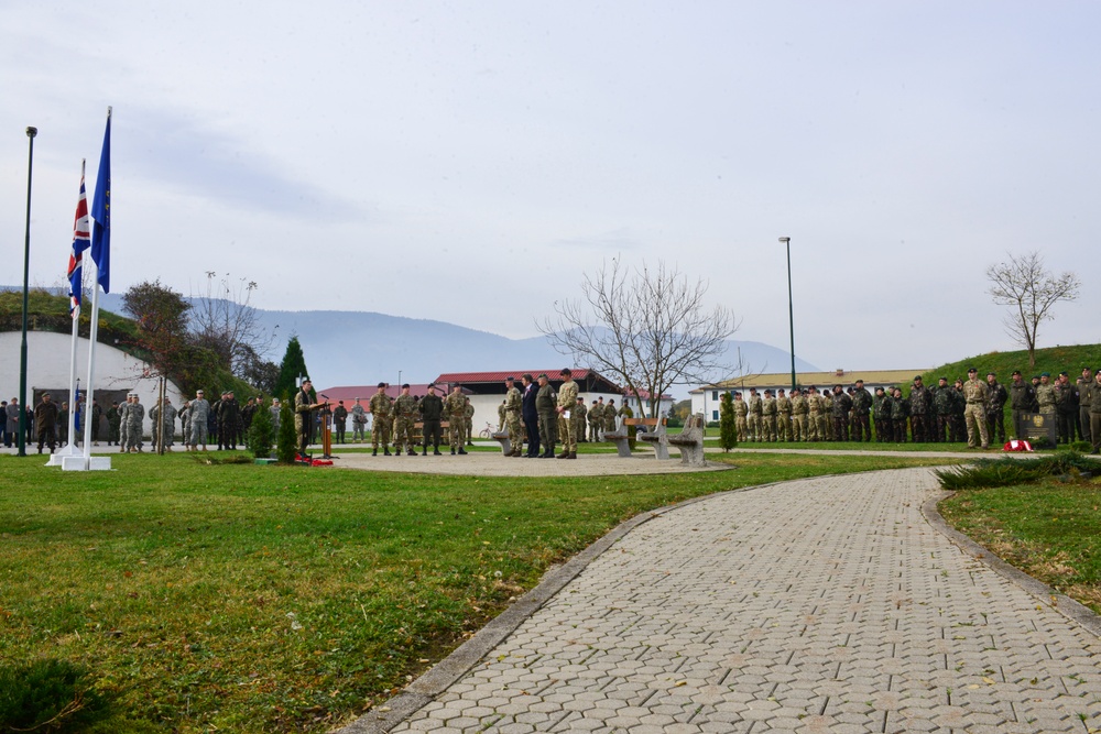 Camp Butmir holds Remembrance Day ceremony