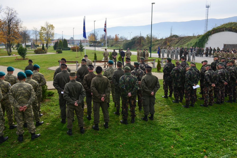 Camp Butmir holds Remembrance Day ceremony