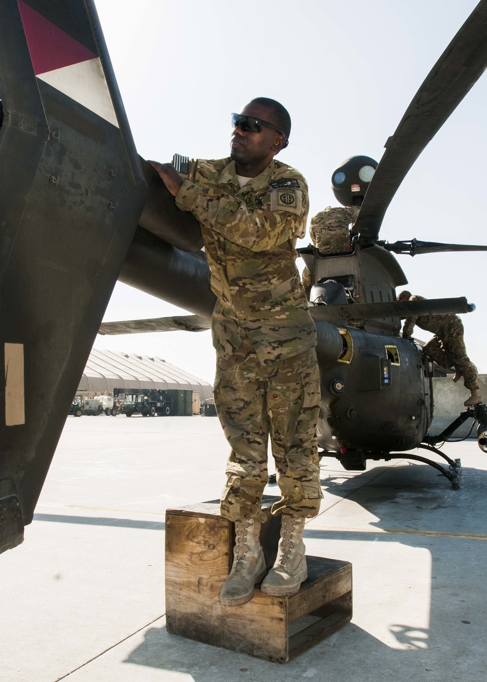 OH-58 Kiowa Warrior mechanics take part in keeping Jalalabad Airfield safe