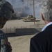 Secretary of Defense Chuck Hagel at Fort Irwin