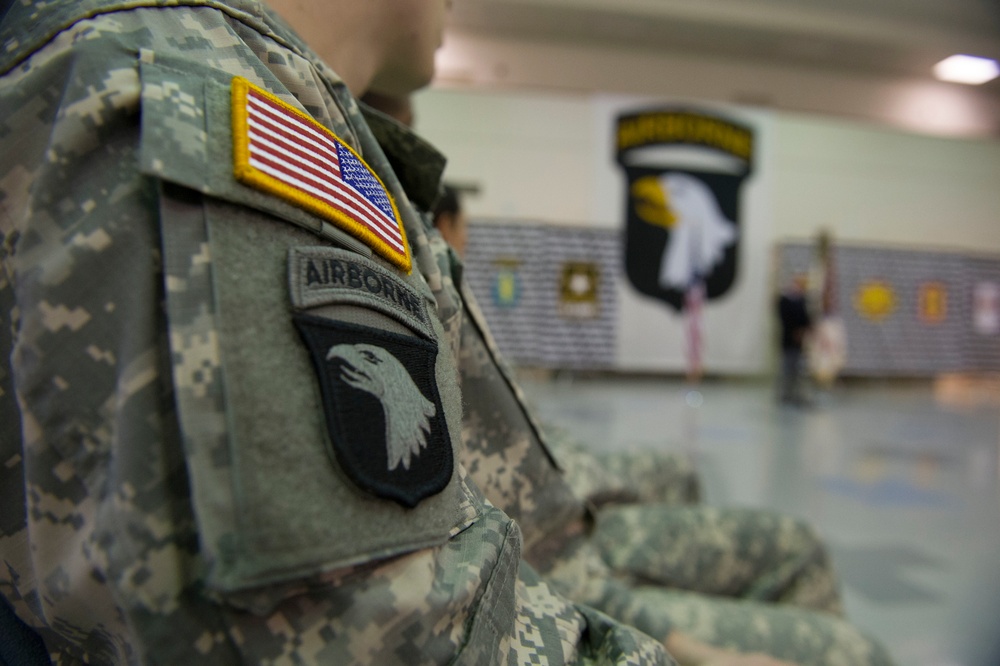 Secretary of Defense Chuck Hagel at Fort Campbell