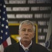 Secretary of Defense Chuck Hagel at Fort Campbell