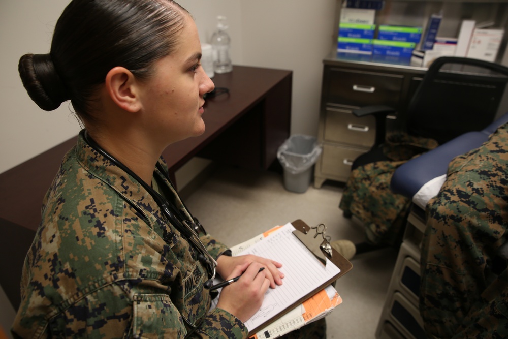 Integrated Task Force supported by researchers, corpsmen