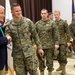 Secretary of Defense Chuck Hagel visits service members aboard Camp Lejeune