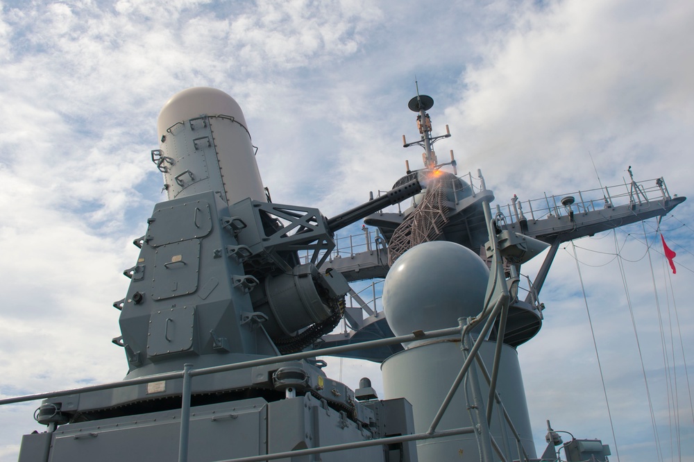 USS Germantown's CIWS ops