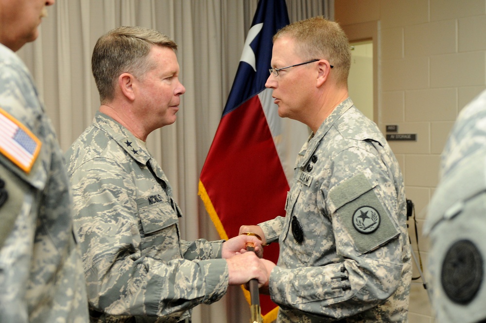 Texas Military Forces' senior enlisted leader hands over the reins