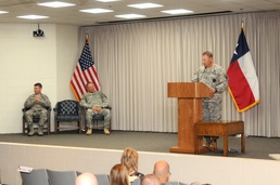 Texas Military Forces' senior enlisted leader hands over the reins