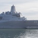 USS Anchorage (LPD 23) is moored pier side at Naval Base San Diego