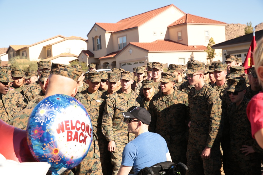 A Hero’s Welcome: Staff Sgt. Dodson returns to Combat Center