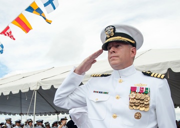Change of command ceremony at Joint Base Pearl Harbor-Hickam