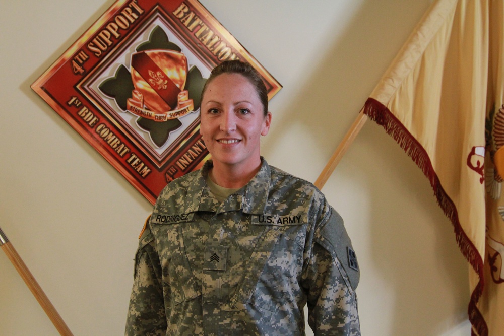 Sgt. Rodriguez, mother behind the uniform