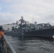 USS Vandergrift departs