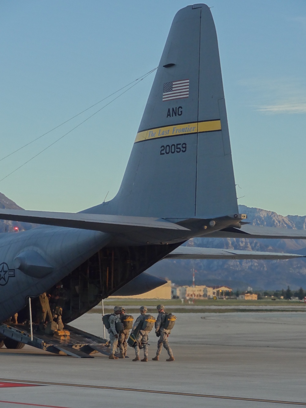 Airborne operation at Aviano Air Base