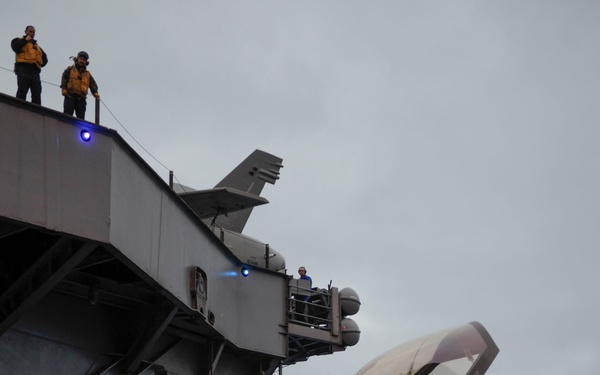 USS Nimitz hangar bay