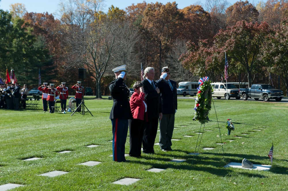 Veteran's Day Wreath-Laying Quantico National Cemetary 2014