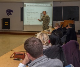 K-State ROTC cadets learn about Army legal system
