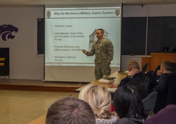 K-State ROTC cadets learn about Army legal system