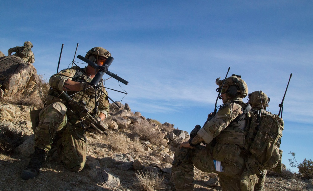 Army Rangers assault and raid enemy compound