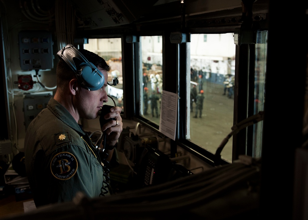USS America general quarters drill