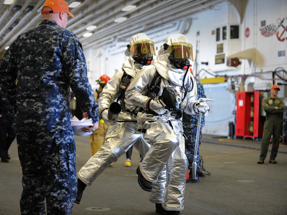 USS America general quarters drill