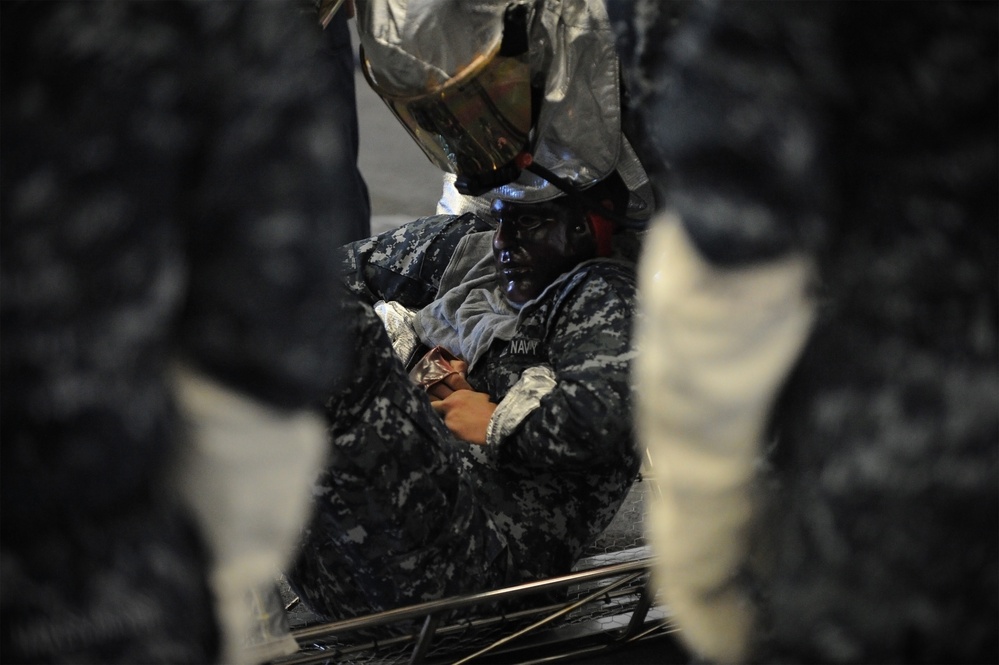 USS America general quarters drill