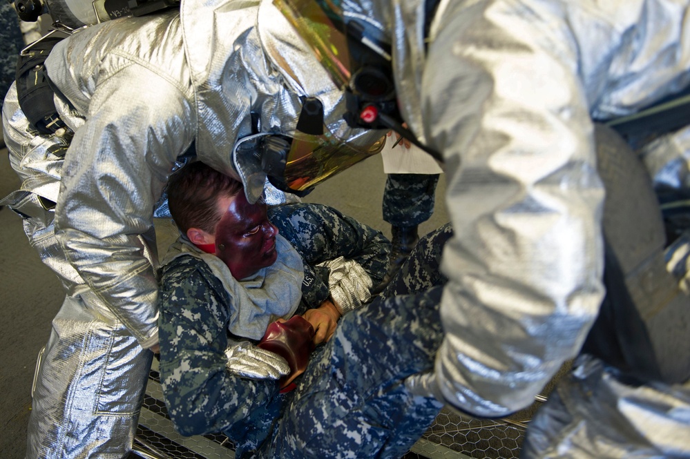 USS America general quarters drill
