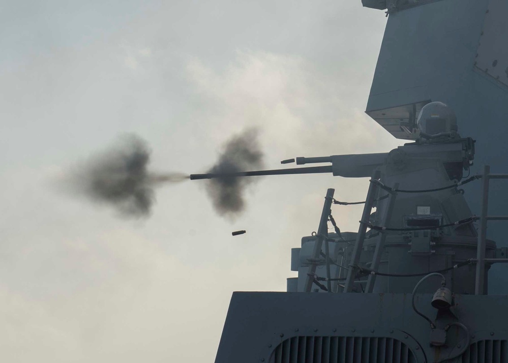 USS Dewey live-fire exercise
