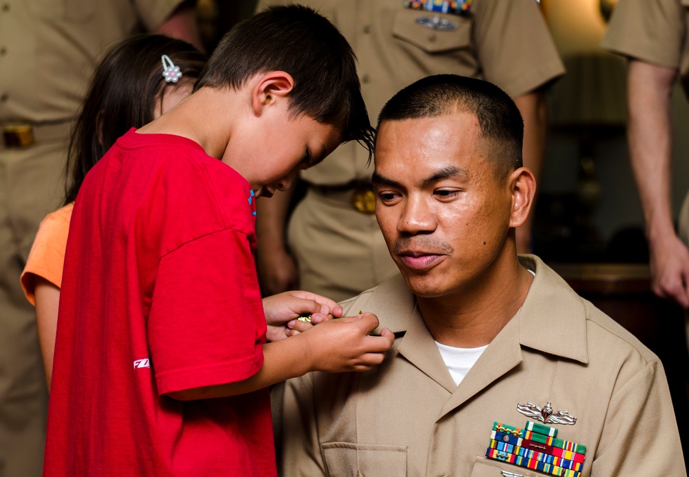 USS George Washington frocking ceremony