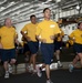 USS Carl Vinson Sailors participate in Chief Petty Officer 365 physical training