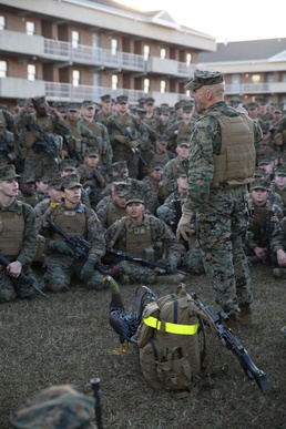 Integrated Task Force Marines build camaraderie, strength during hike